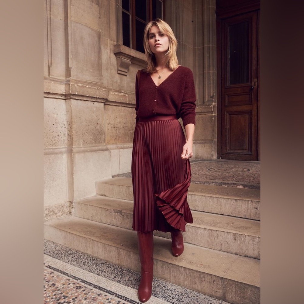 Sezane pleated skirt